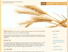 Tablet Screenshot of centremissionnairemontreal.org
